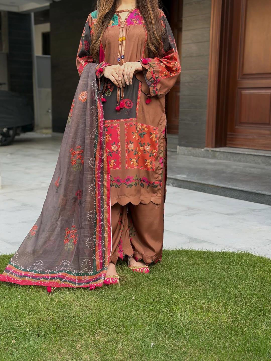 Arzoo Digital Printed 3pc