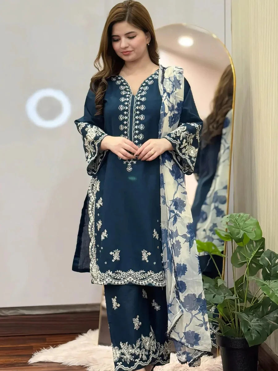 Rubi Embroidered 3PC