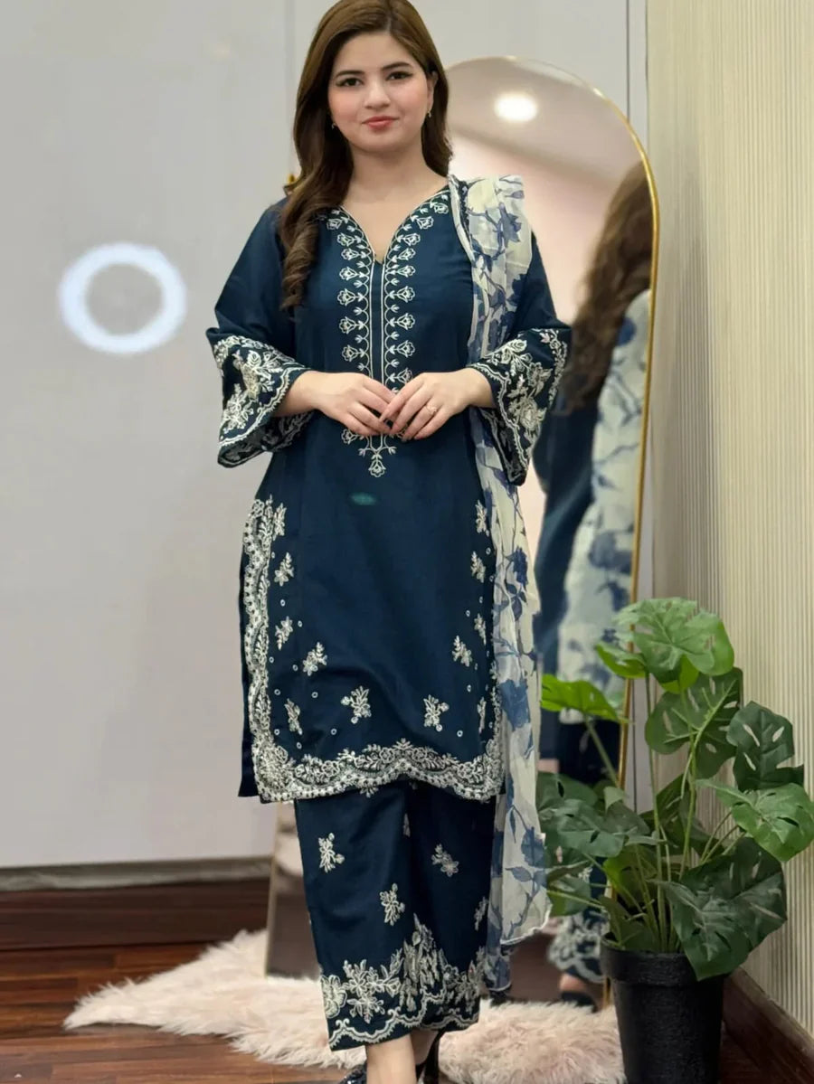 Rubi Embroidered 3PC