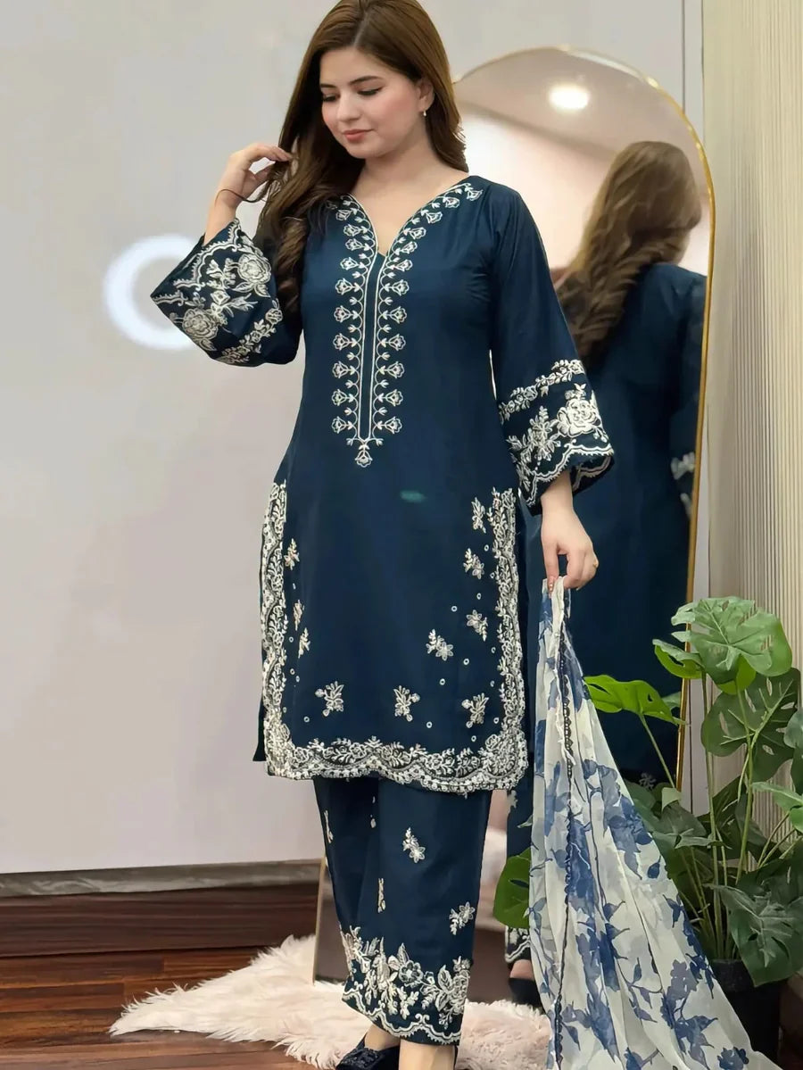 Rubi Embroidered 3PC