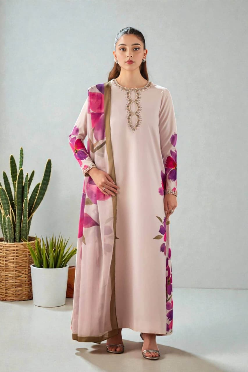 Gulaab Digital with Handwork 3pc