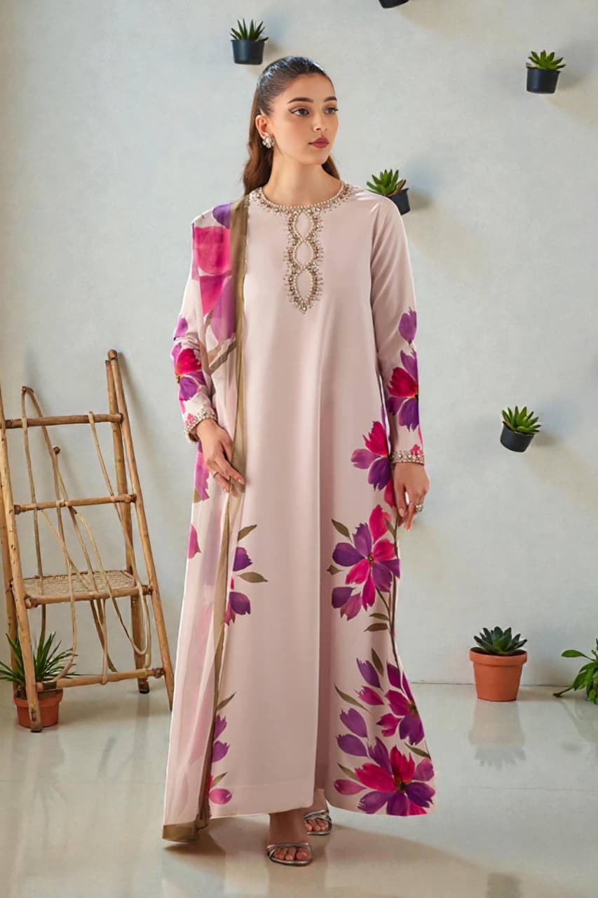 Gulaab Digital with Handwork 3pc