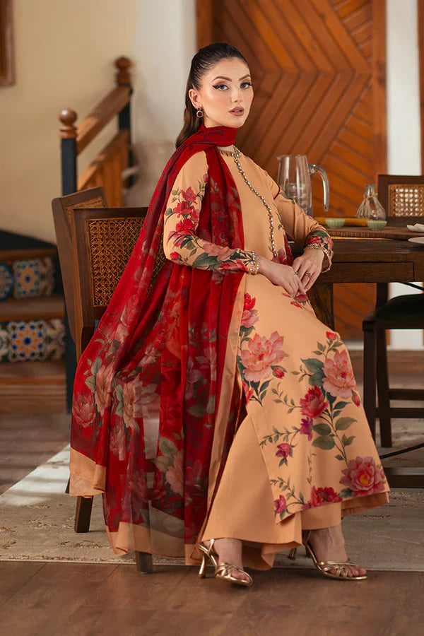 Kaif Printed with Handwork 3pc