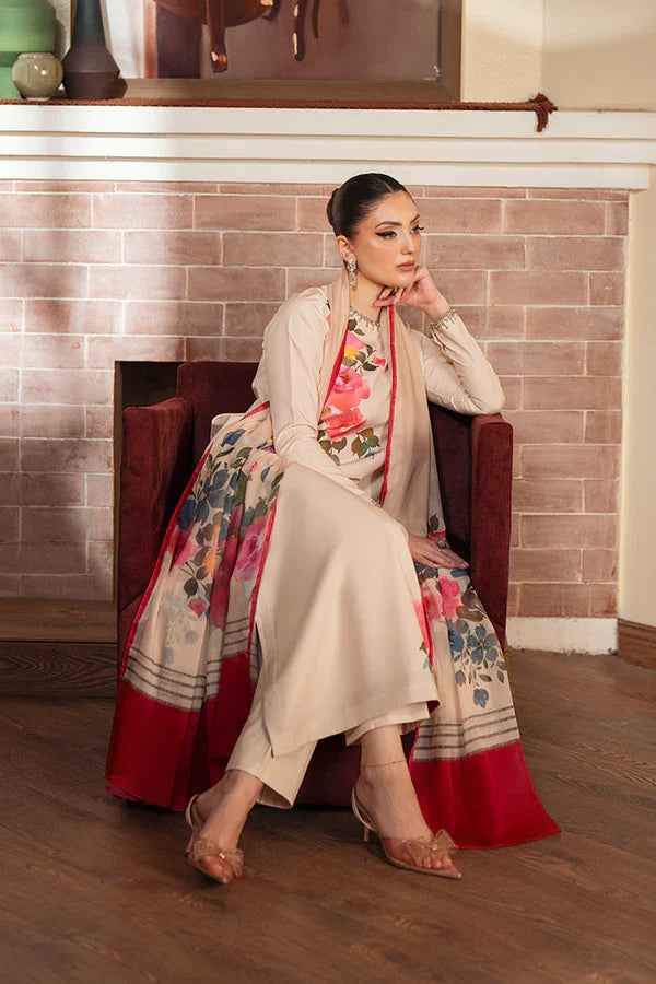 Komal Printed with Handwork 3pc